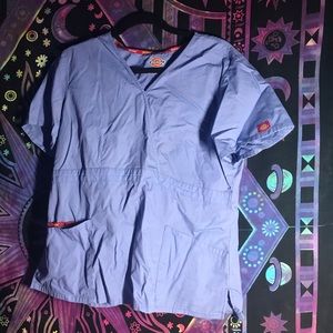 lavender dickies scrub top